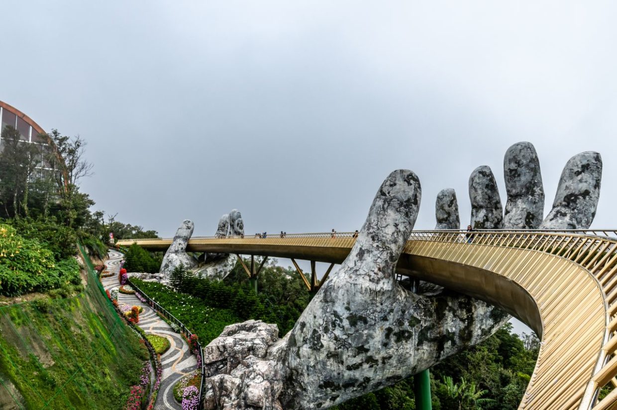 Golden Bridge in Da Nang - Ba Na Hills by Pexels-Kiran Deepsingh