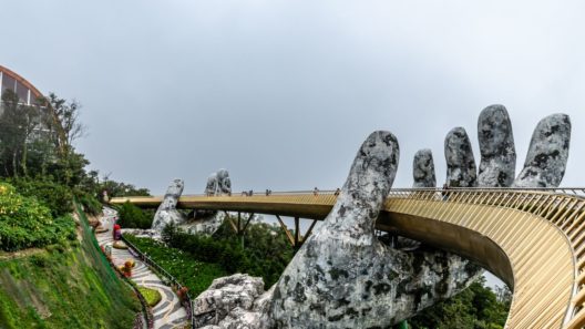Golden Bridge in Da Nang - Ba Na Hills by Pexels-Kiran Deepsingh