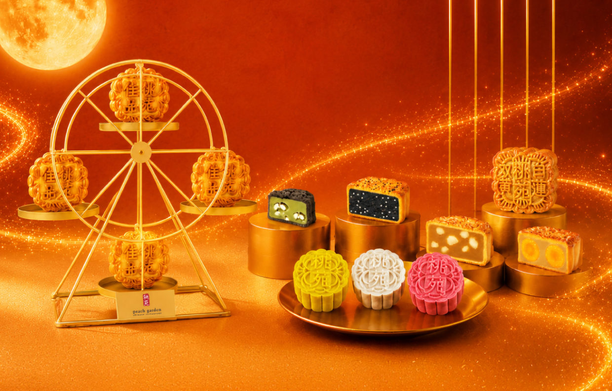 peach garden celebrates mid autumn festival with singapore flyer inspired mooncake keepsake gift set
