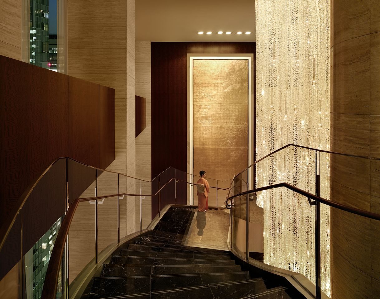 Shangri-La Tokyo hotel stairway by SLTY