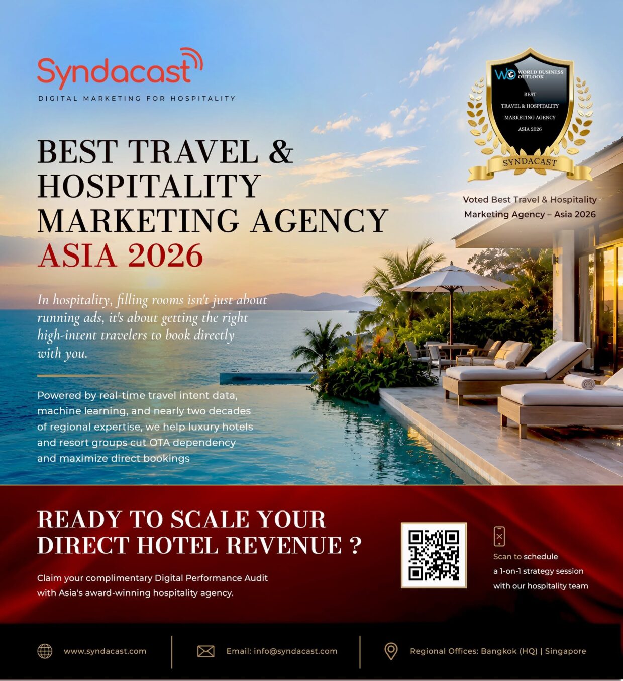 Syndacast - Best travel and hospitality digital marketing agency award 2026